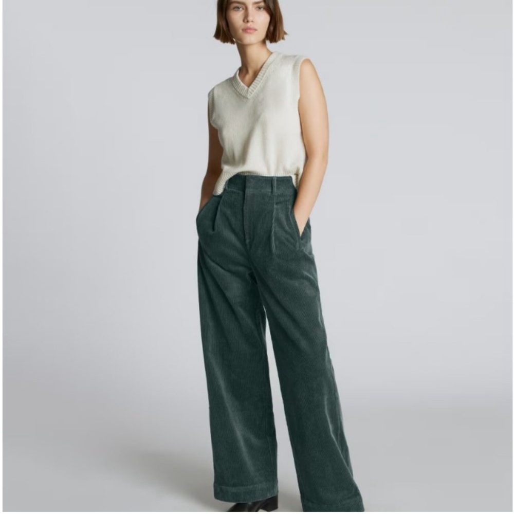 Everlane Corduroy way-high drape pants